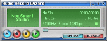 Screenshot of 123 Audio Record Wizard 2.1