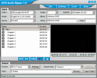 DVD Audio Ripper - convert DVD to MP3 or WAV