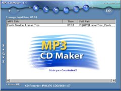 Screenshot of MCN MP3 CD Maker