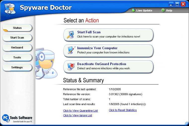 Spyware Doctor Download - Adware Spyware Removal Tool Software