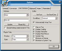 text to speech software - user interface options