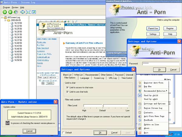Anti-Porn Main Interface