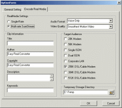 Easy Real Converter Encode Real media