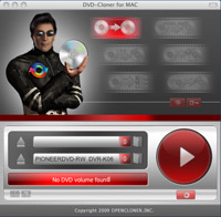 DVD-Cloner for Mac Main Interface