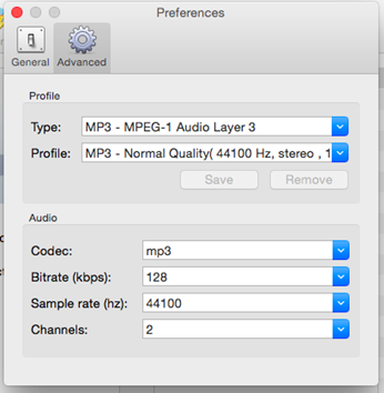 output parameters