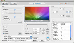 Mac Video Editor Main Interface