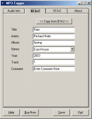  mp3 tagger - id3v1 