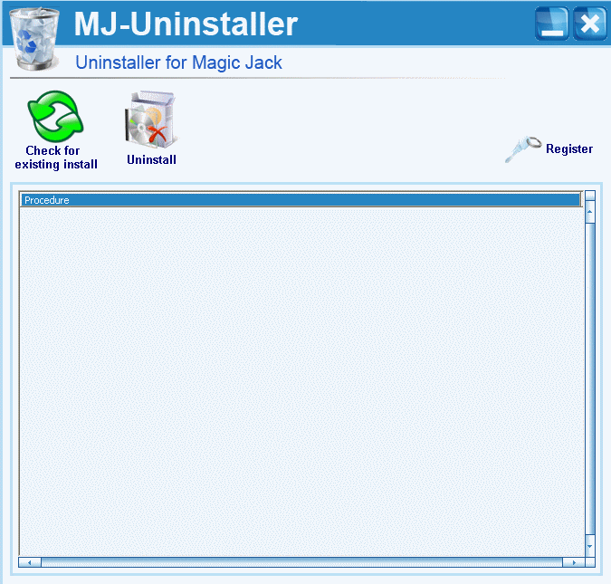 Magic Jack Uninstaller Screenshot