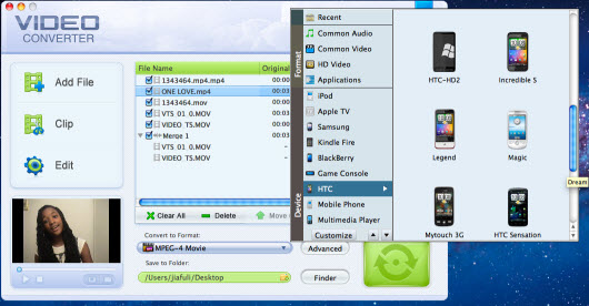 Mac Video Converter Interface